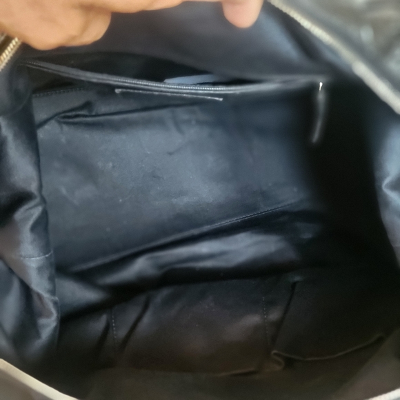 YSL Black Patent Leather Satchel Hand Bag Purse w/COA - Picture 7 of 11